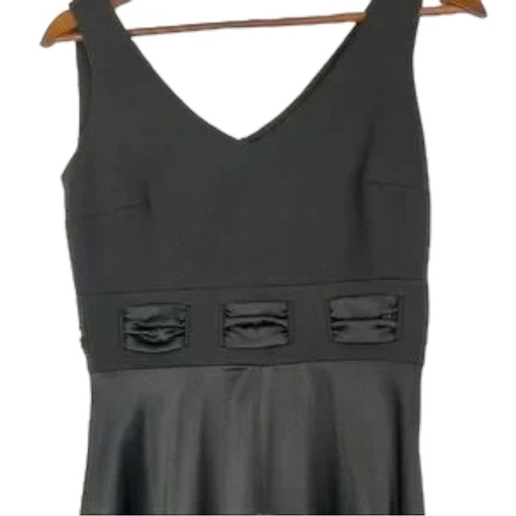 𝅺nwt ANTONIO MELANI TANELLA BLACK SLEEVELESS SLIP‎ DRESS - Picture 2 of 10
